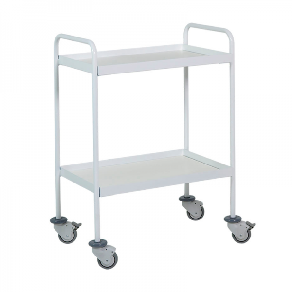 Elektromedizin-Geräteträgerwagen: Zwei Fachböden aus Stahl mit Doppelschieber für leichtes Verschieben Elektromedizin-Geräteträgerwagen: Zwei Fachböden aus Stahl mit Doppelschieber für leichtes Verschieben